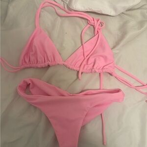 Pink Triangle Bikini Set